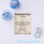 De Eiffeltoren van Georges Seurat Flyer (Enkel)