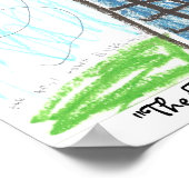 "De Eiffeltoren" van Kaitlin, ... Poster (Hoek)