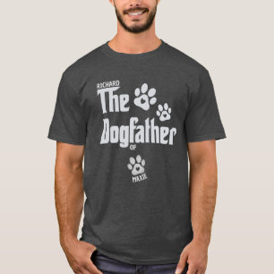 De eigenaar van de Dogfather Pet Lover Dog Papa Gi T-shirt