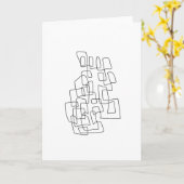 De eigentijdse Abstracte Kunst van de Lijn in Kaart (Gele Bloem)