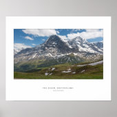De Eiger, Zwitserland - Wall Print (Voorkant)