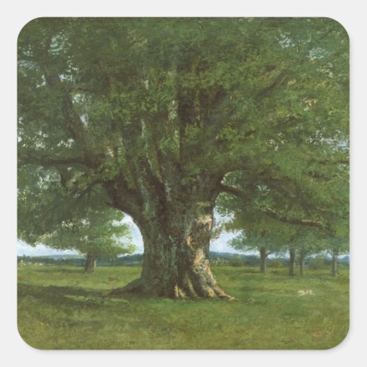 De eikel van Flagey, vercingetorix genaamd Vierkante Sticker (Voorkant)