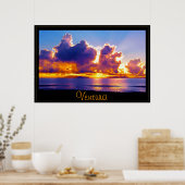 De eilanden blauw poster (Keuken)