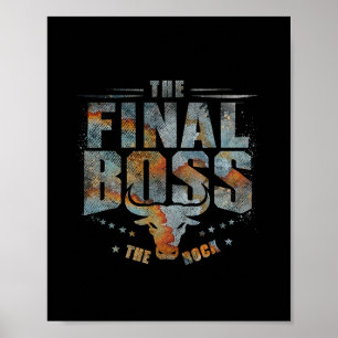De Eindbaas Vintage Rockmuziek Eindbaas Gamer Poster