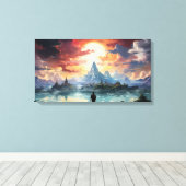 De eindbestemming is bereikt canvas afdruk (Insitu (Houten vloer))