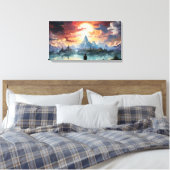 De eindbestemming is bereikt canvas afdruk (Insitu (Slaapkamer))