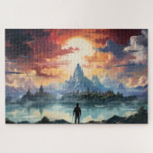 De eindbestemming is bereikt legpuzzel (Horizontaal)