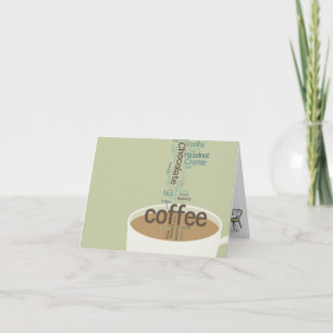De eindeloze Kaarten van de Nota van de Koffie van