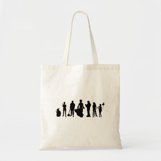 De eindeloze silhouettes tote bag (Voorkant)