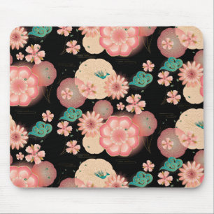 De elegante BloemenTuin van de Perzik van de Lente Muismat