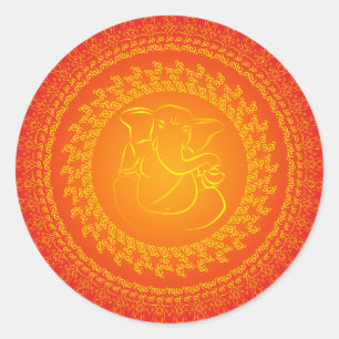 De elegante Elegante Indische Sticker van de God