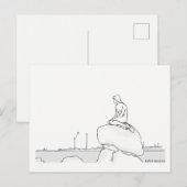 De Elegante Elegante Nostalgische Schets van Briefkaart (Voorkant / Achterkant)