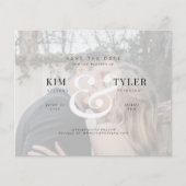 De elegante foto van de begroting moderne bruiloft flyer (Voorkant)