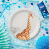 De elegante Giraffe Papieren Bordje (Feest)