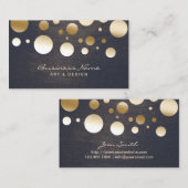 De elegante Gouden Kunstenaar & de Ontwerper van Visitekaartje (Voorkant / Achterkant)