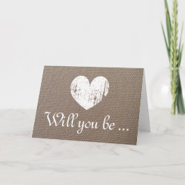 De elegante jute zal u mijn kaart van het