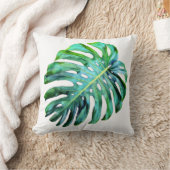 De elegante Tropische Foto van het Blad van Hawaï Kussen (Deken)