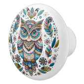 De elegante uil keramische knop (Rechts)