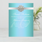 De elegante Uitnodiging van 16 Verjaardag van de (Staand voorkant)