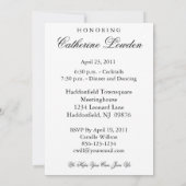 De elegante Uitnodiging van de Partij van de (Achterkant)