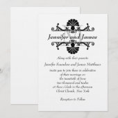 De elegante Uitnodigingen van het Huwelijk met de (Voorkant / Achterkant)