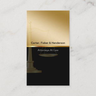 De elegante Visitekaartjes van de Procureur