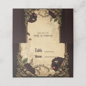 De elegantie en mystiek van het gotische hart. (Buitenkant ongevouwen)