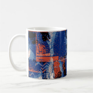 De elegantie van blauw wekt bewondering in de fab koffiemok