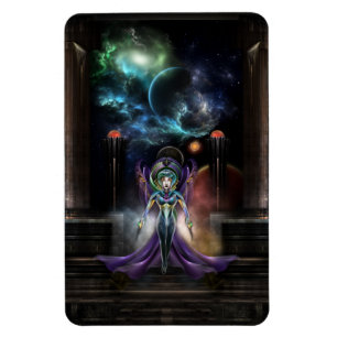 De elegantie van het fractaal Trilia-portret Magneet