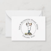 De elektricien bedanken u voor uw briefkaart (Voorkant)