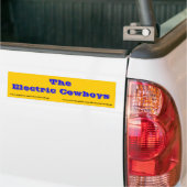 De elektrische cowboys bumper sticker (Op Truck)
