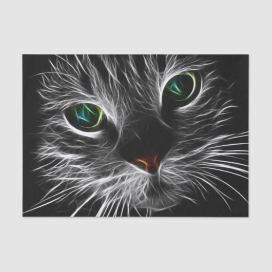 De "elektrische" kat tissuepapier (Voorkant)