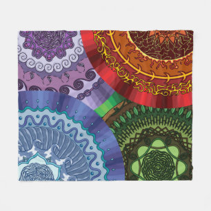 De Elementen Mandalas Fleece Blanket Deken