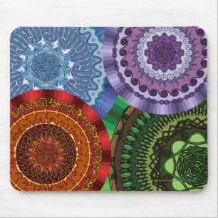 De elementen Mandalas Mousepad Muismat