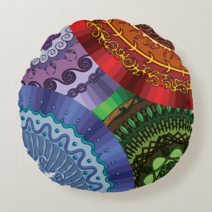 De Elementen Mandalas Ronde Kussen