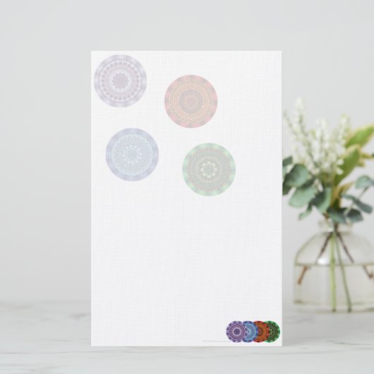 De elementen Mandalas Stationery Briefpapier (Staand voorkant)