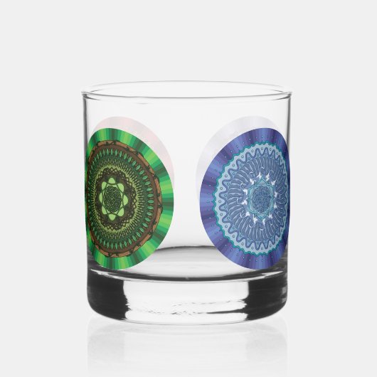 De Elementen Mandala's Whisky Glas (Voorkant)