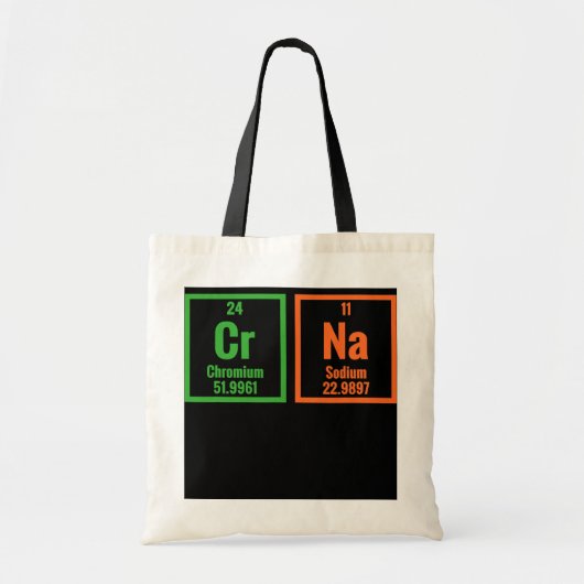 De elementen van Crna Funny Registered Zurse Tote Bag (Voorkant)