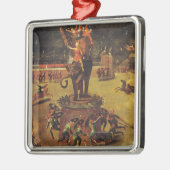 De Elephant Carousel Metalen Ornament (Links)