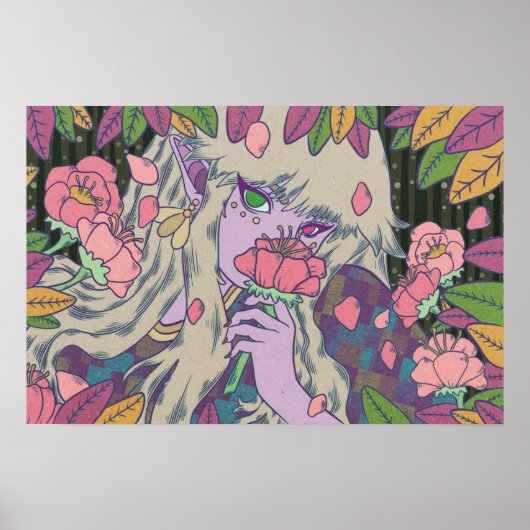De Elf in de Tuin Poster (Voorkant)