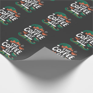 De Elf Koffie Grappige Kerstman Elf Koffie Liefheb Cadeaupapier