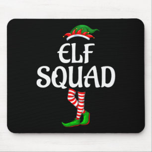 De Elf Squad Family Matching Group Kerstmis Muismat