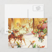 De Elf van de kerstman bij de Arctica Feestdagenkaart (Voorkant / Achterkant)