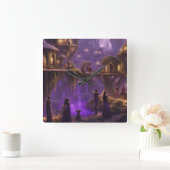 De Elf Werelden Vierkante Klok (Huis)