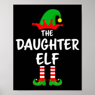 De Elfen Dochter Passende Familie Kerstmis Poster