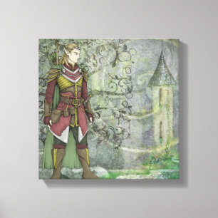 De Elven Wanderer geeft terug Canvas Afdruk