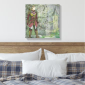 De Elven Wanderer geeft terug Canvas Afdruk (Insitu (Slaapkamer))