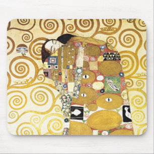 De embrace van Gustav Klimt schilderkunst Muismat