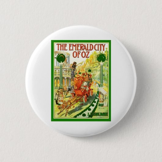 De Emerald City of Oz Ronde Button 5,7 Cm (Voorkant)