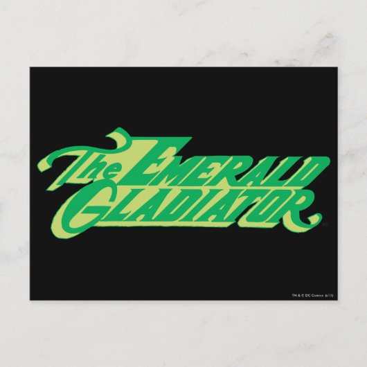 De Emerald Gladiator Briefkaart (Voorkant)
